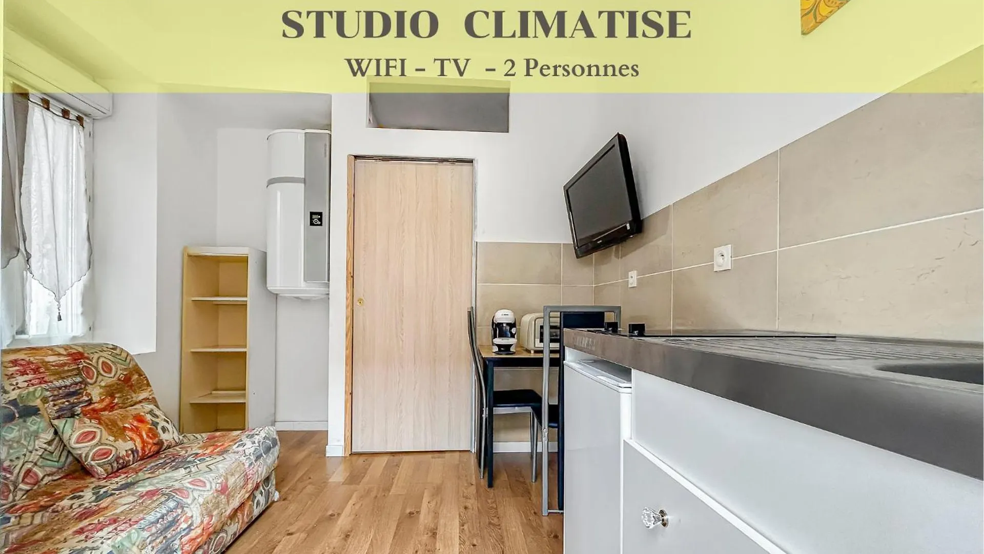 Studio Lumineux Avec Clim Et Tv Ideal Pour Couples contacts